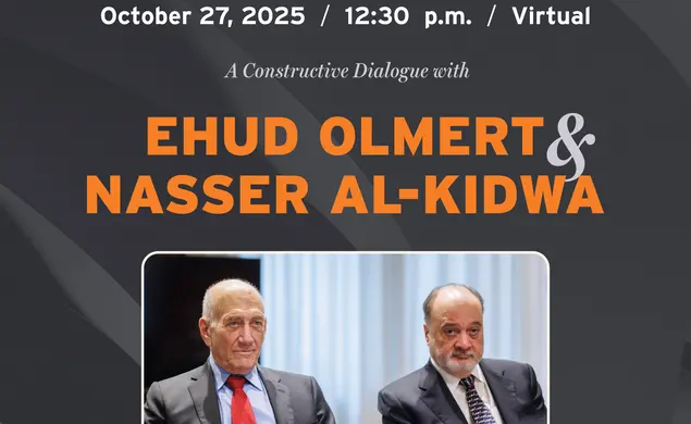 Former Israeli and Palestinian Leaders Promote Two-State Solution