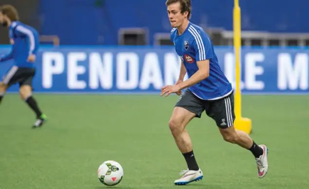 Cameron Porter ’15 scored two goals in a Feb. 18 exhibition win over Mexican club Cuautla.