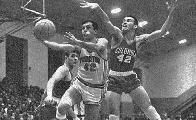Bill Bradley ’65 in action at Dillon Gym during his junior season.