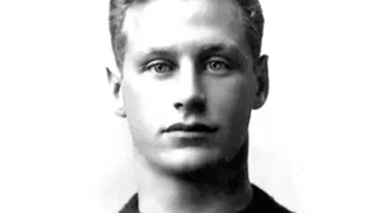 Hobey Baker in his Princeton Sweater.