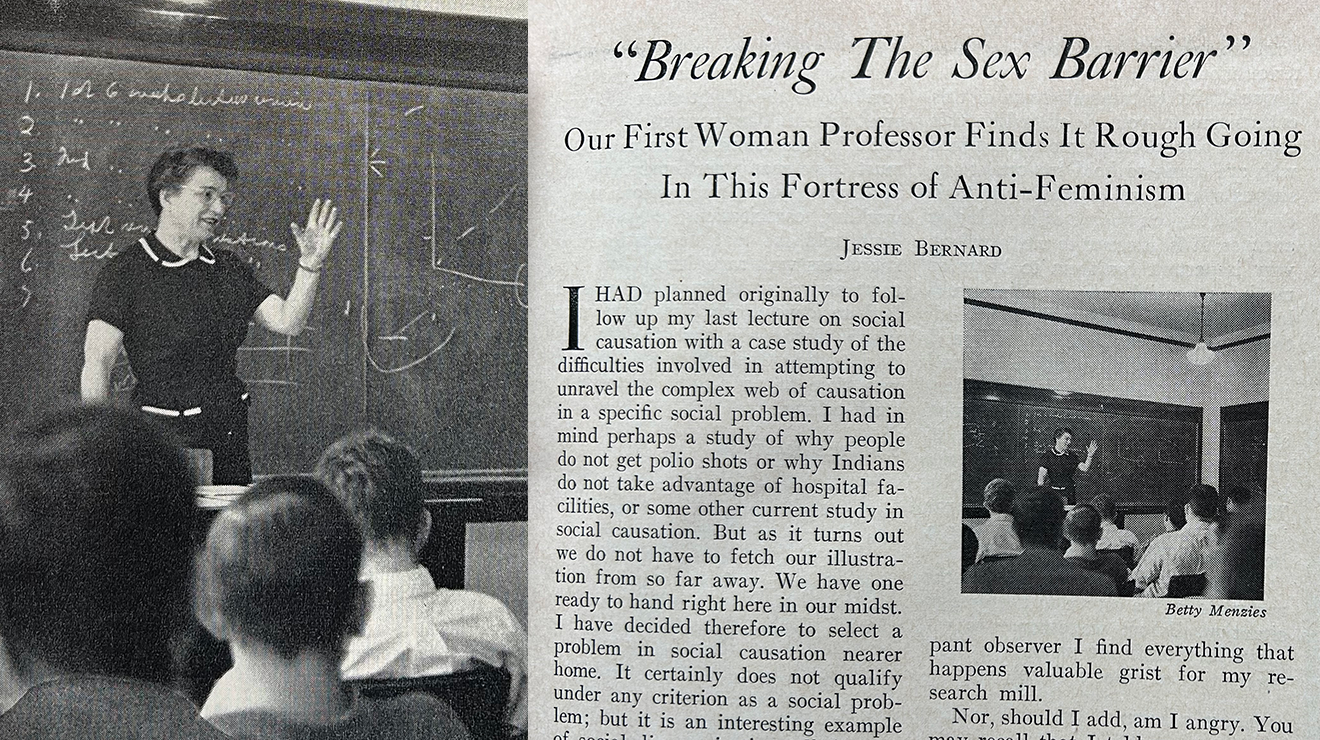 Clipping from a 1960 PAW story, "Breaking The Sex Barrier"