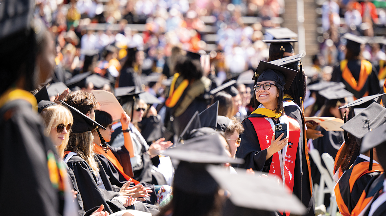 Elizabeth Medina ’24 at the University’s 277th Commencement on May 28.