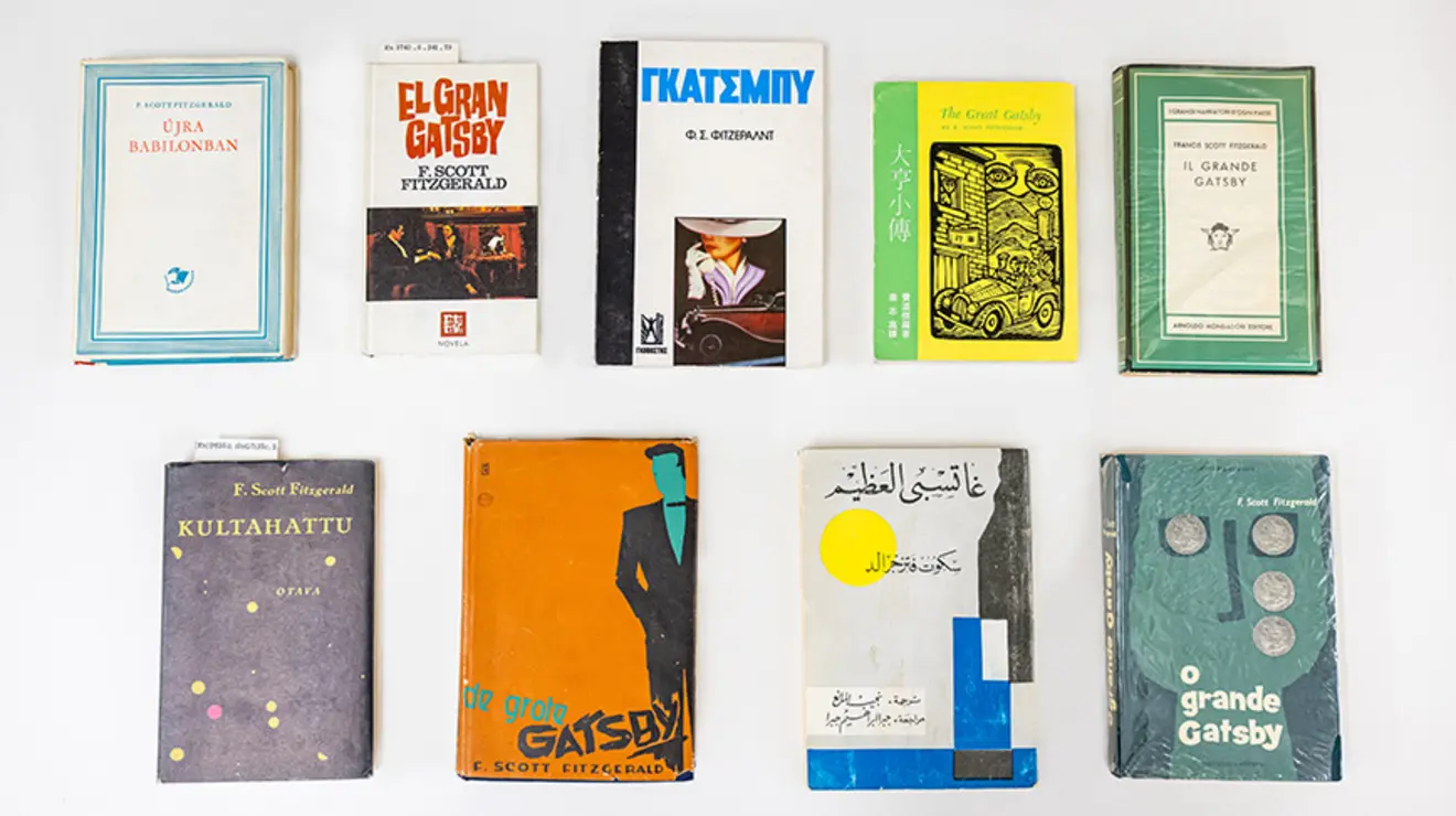The Great Gatsby book covers in multiple languages
