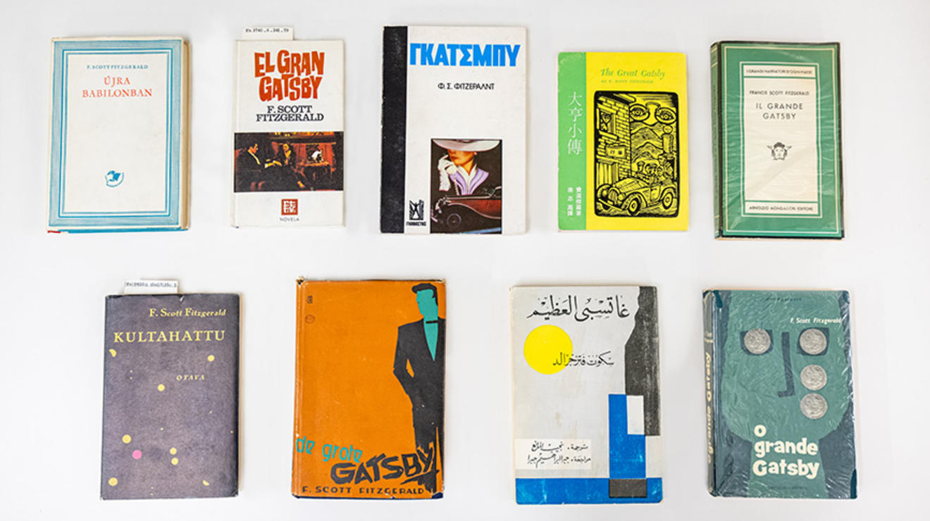 The Great Gatsby book covers in multiple languages