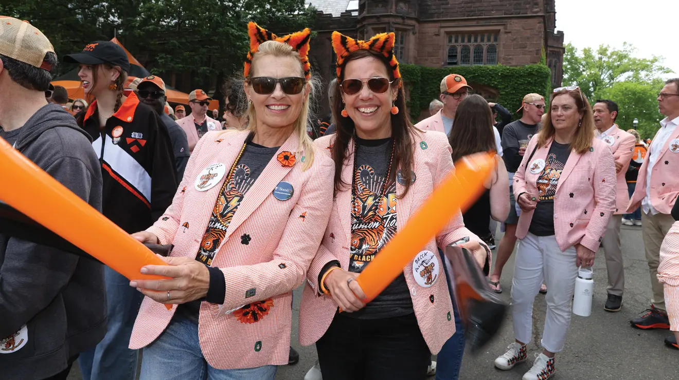 From left, Eleanor Tydings Gollob ’90 and Becca Paoletti-Richardson ’90 are enjoying their 35th reunion.