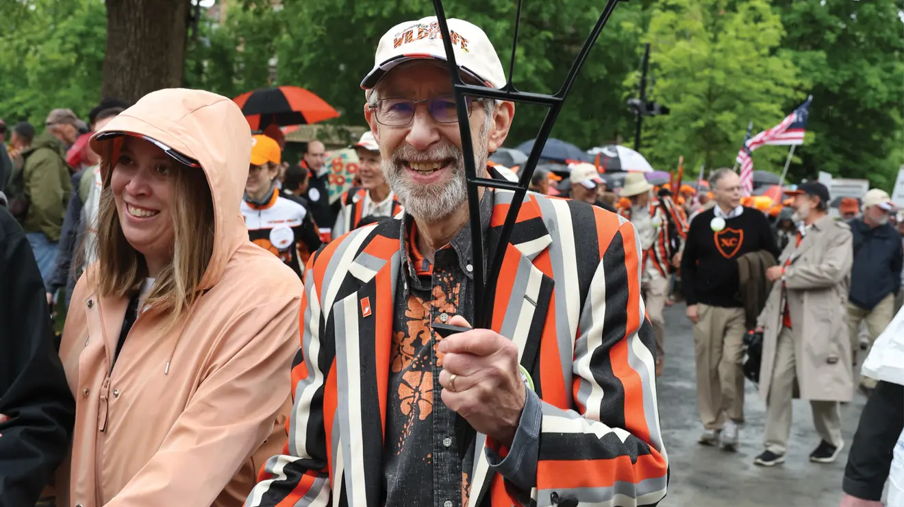 REUNIONS_Ray.jpg Ray Ollwerther ’71 strolls the P-rade.