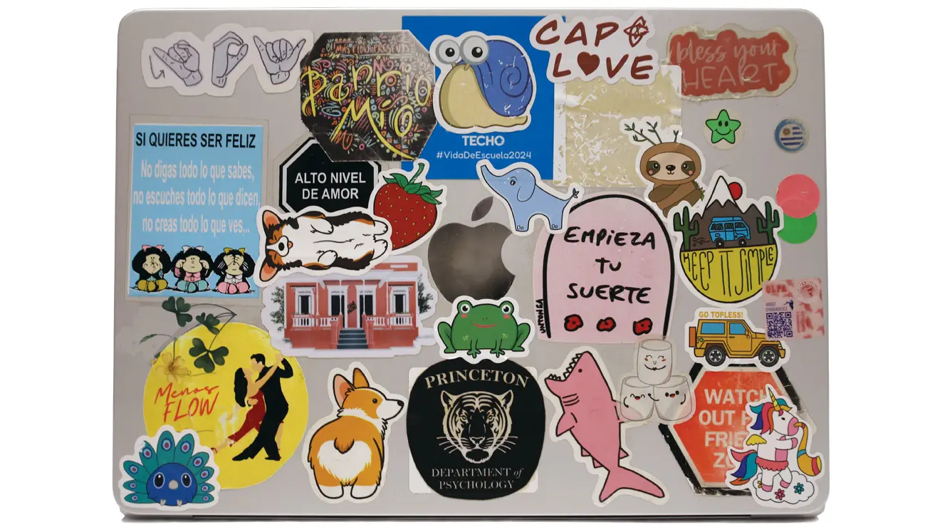 Ask Me About My Laptop Stickers