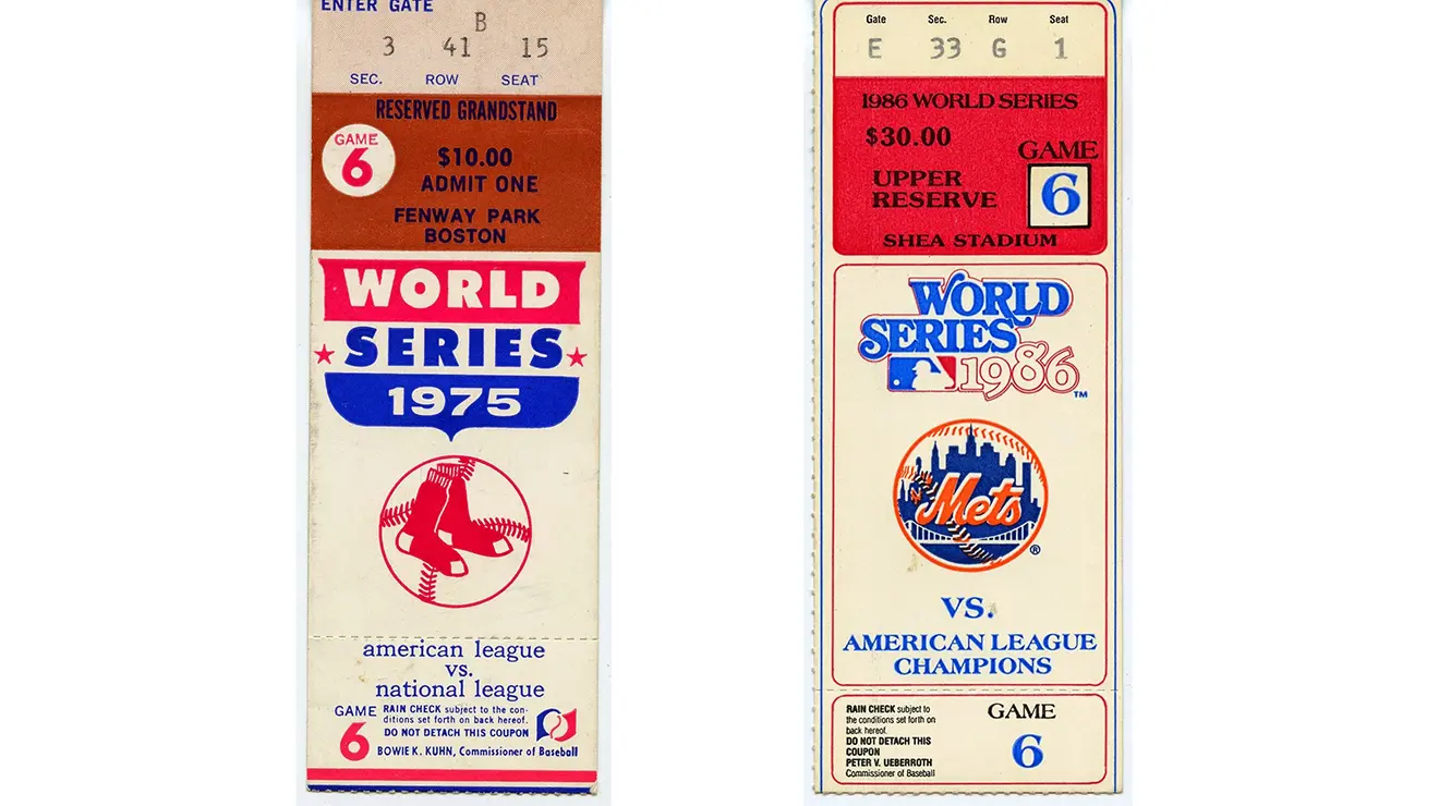 TwoTickets_vonkohorn.jpg Two red, white, and blue World Series tickets.