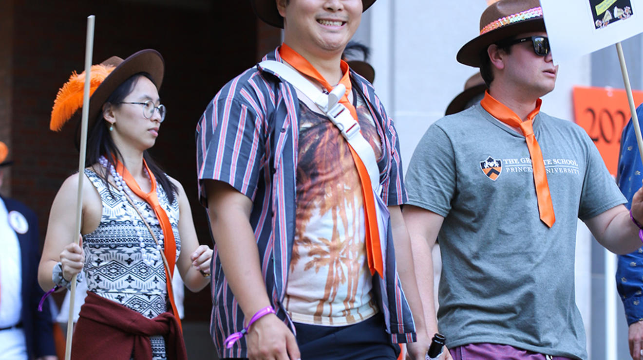 People march in the P-rade.