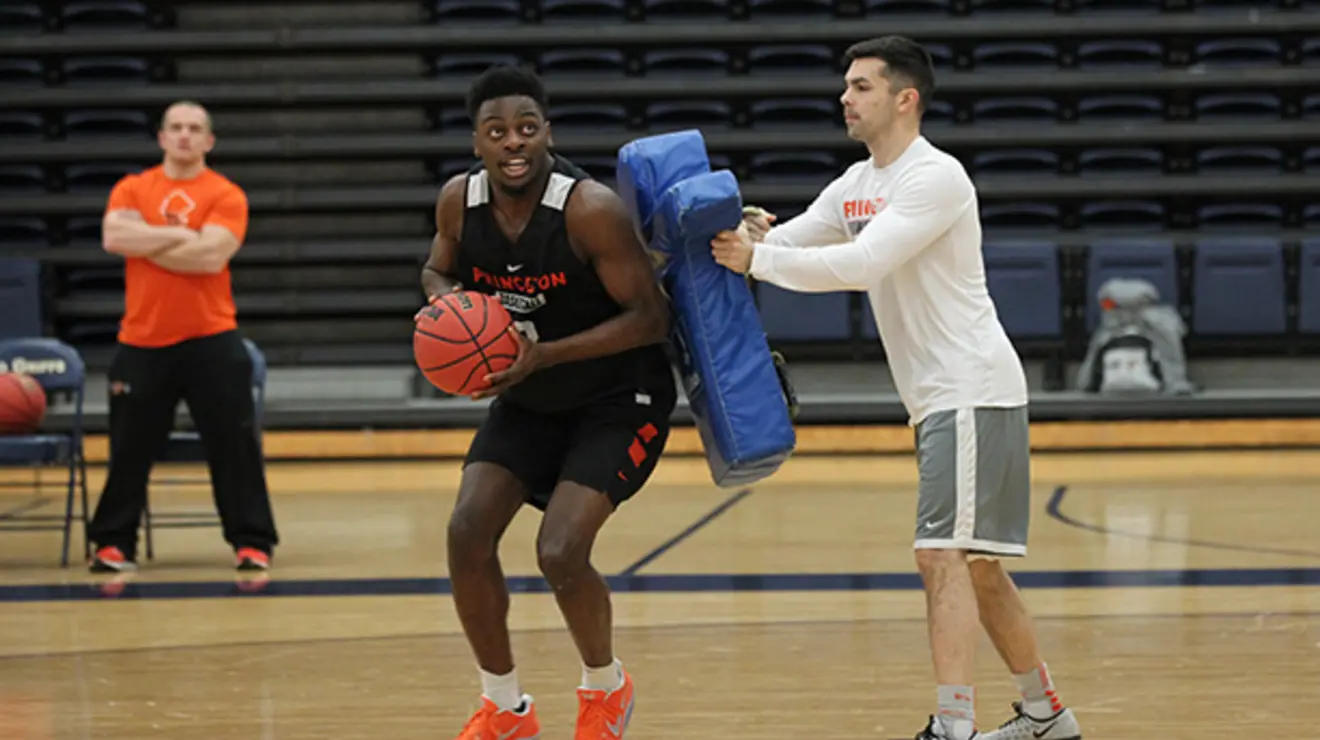 PU MBB practice at Canisius115.JPG
