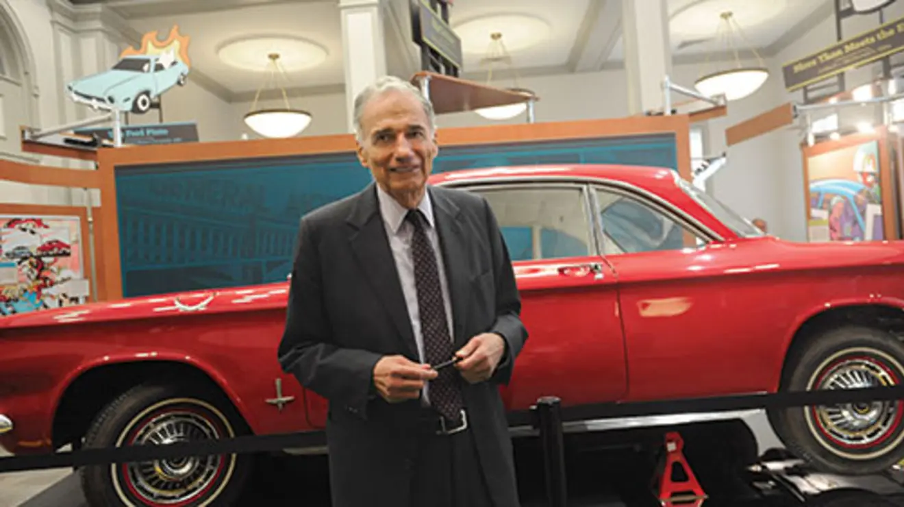 Prince-Nader133new.jpg The gift shop sells refrigerator magnets depicting the Ford Pinto bursting into flames and a 1,200-page torts casebook.