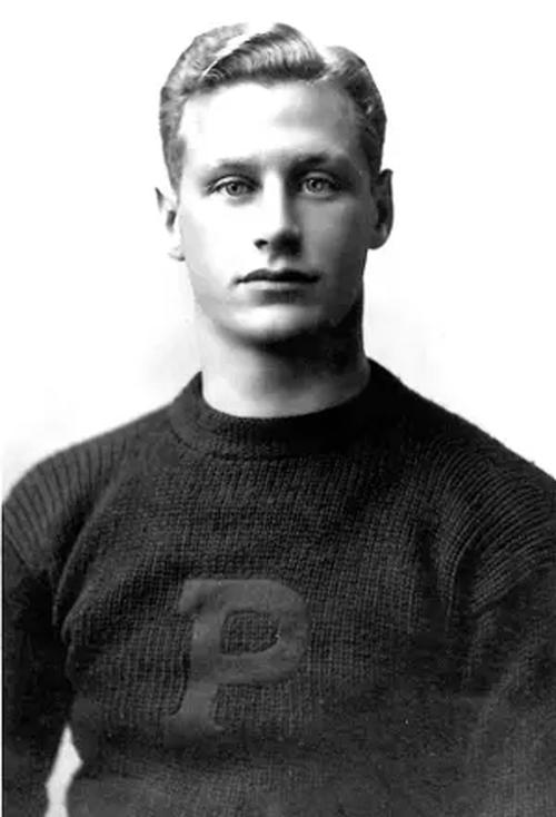 Hobey Baker in his Princeton Sweater.