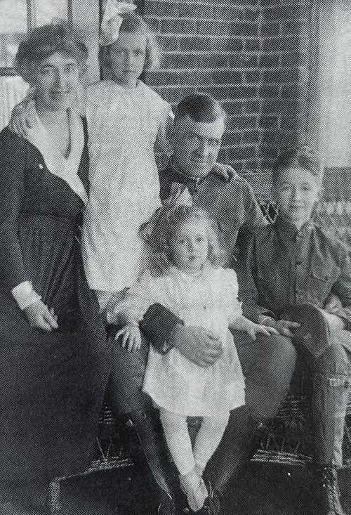 Young Jimmy Stewart with his family, circa 1918