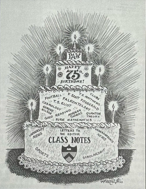 Birthday Cake Celebrating 75 Years of PAW