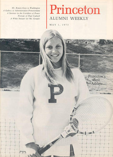 cover of PAW from May 1, 1973 featuring photo of tennis player Marjory Gengler