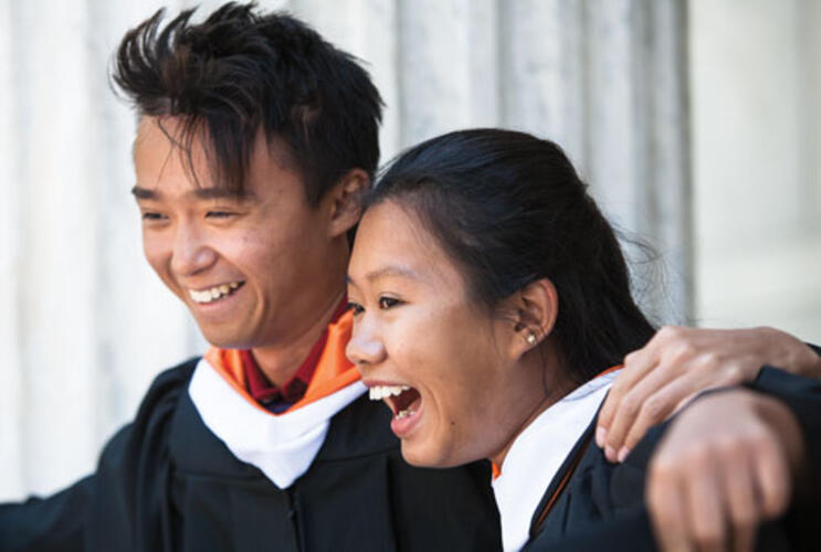 New grads: Chris Leung ’13 and Iris Zhou ’13