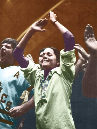 Concerts_finale.jpg Students could not contain their enthusiasm when Bruce Springsteen played in Jadwin Gym — causing $15,000 worth of damage to the floor.