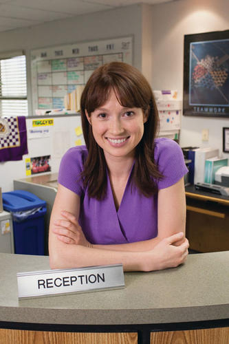 Kemper in her role as Erin, the receptionist, on “The Office.”