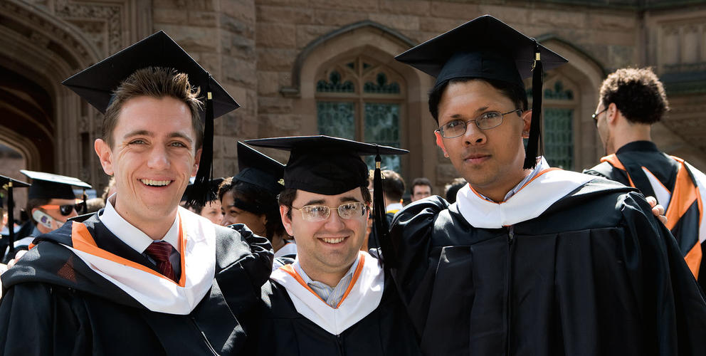 From left: David Kwasniewski '08, Luis Argueso '08, and Shriram Harid '08