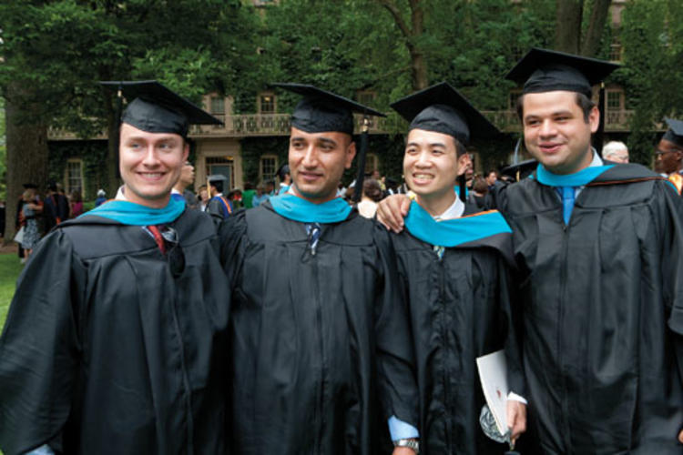  From left, Benjamin Woodman *10, Arian Sharifi *10, Narong Silpathamtada *10, and Aytug Goksu *10