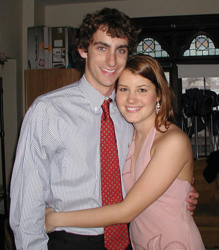 Like her mother, Laura Haas ’06 married a classmate. Here she is pictured at Houseparties in 2004 with the man who would become her husband, Jamie Davidson.