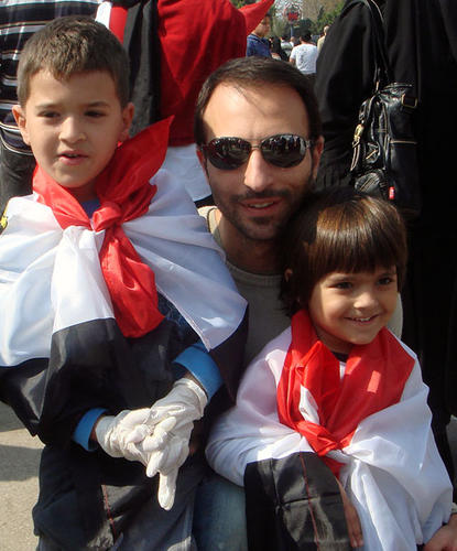 Ahmed Ozalp ’95 and sons Omar and Yusef.