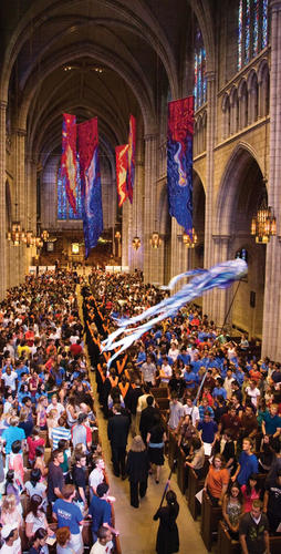  Opening Exercises in the Chapel in September invoked a wide variety of cultures and religious faiths.