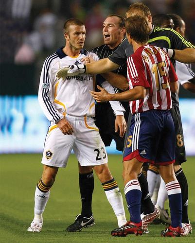 Marsch argues with David Beckham