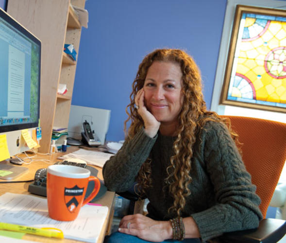 Picoult is writing at her desk by 8 a.m. each day.