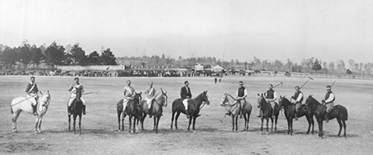 Polo players at Princeton, in the early 1900s