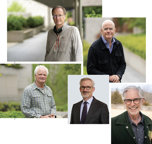 Henry P. Huntington ’87, J. David Stewart ’87, Bennet Ratcliff  ’87, W. Douglas Burden ’88; and Peter J. Lasky ’87.