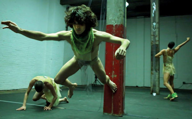 Riener performs in “Veal,” which premiered in New York City in February.
