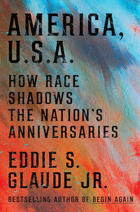 RESEARCH_America USA.jpg Book cover for America USA with closeup of painting of splashes of red, blue and mixed hues