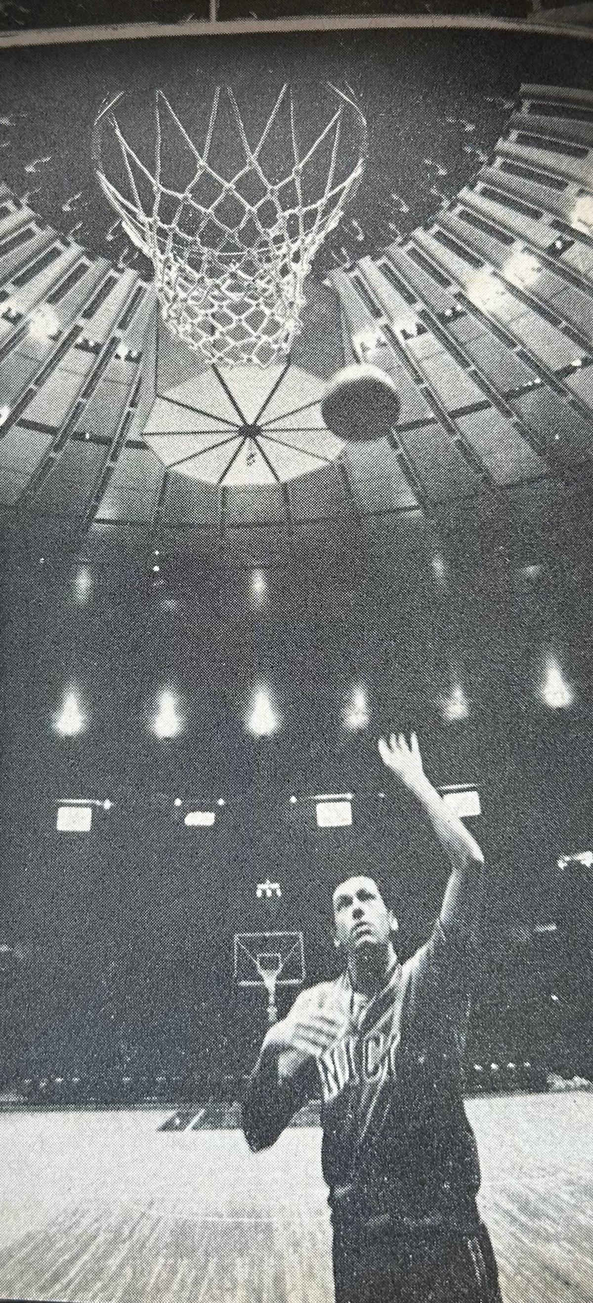 041668-bradley-msg.png Here, Bill Bradley ’65 practices alone in the new Madison Square Garden.