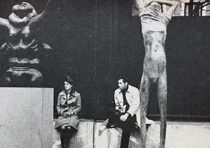 Bill Bradley ’65 in the garden of New York's Museum of Modern Art. 