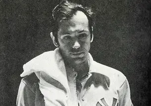 Bill Bradley ’65 after his last Knicks home game. 