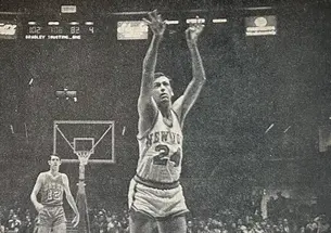 Bill Bradley of the Knicks in a game against Atlanta