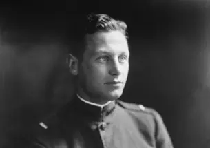 Hobey Baker sits for a portrait.