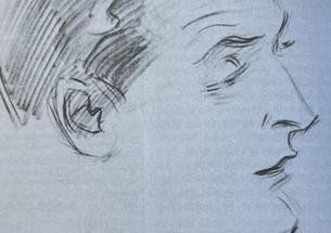 F. Scott Fitzgerald 1917 as sketched by James Montgomery Flagg