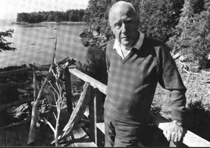 The physicist, John Archibald Wheeler, vacationing in Maine this past summer.