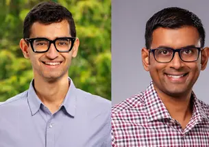 Collage of Princeton Professor Arvind Naryanan and Sayash Kapoor