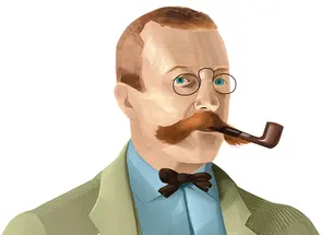 PORTRAIT_Laurence-Hutton-outlines.jpg An illustration of Laurence Hutton h*1897