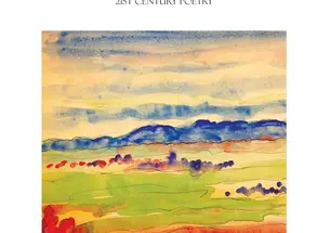 Book cover of Selected Poetry Book VIII which includes a water color landscape. 