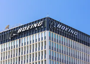 Outside view of a Boeing manufacturing facility