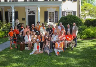 Class secretaries and memorialists gather at Maclean House May 26, 2023, for PAW’s annual Reunions reception in their honor. 