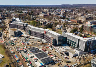 Aerial view of the ES & SEAS complex, which is scheduled to open later this year