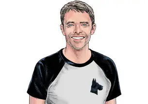 Color illustration of professor Casey Lew-Williams