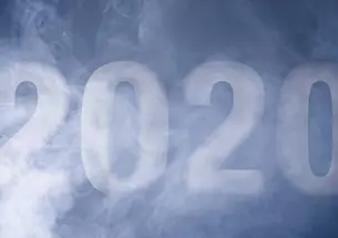 Numbers 2020 disappearing into smoke