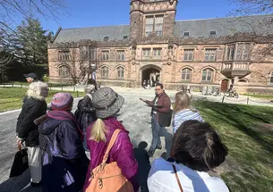 Yassine Ait Ali leads his cinematic walking tour toward East Pyne