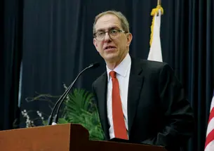 Princeton University Presidetn Christopher Eisgruber gives a speech at Alumni Day